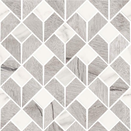 SANT'AGOSTINO CERAMICHE TIMEWOOD FLIP GREY 29X29 MOSAICO