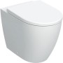 GEBERIT ICON VASO A TERRA RIMFREE CON SEDILE SLIM SOFT CLOSE