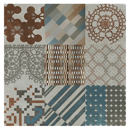 MUTINA AZULEJ COMBINATION GRIGIO 20X20 RETT