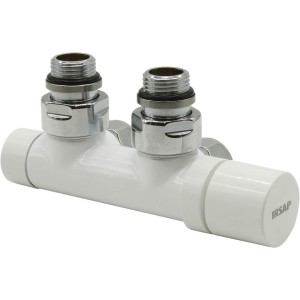 IRSAP KIT GRUPPI VALVOLE A SQUADRO PASSO 50 MM BIANCO