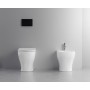 FISSORE.com SKY SET VASO + BIDET FILO MURO CON BRIDA COMPRESO SEDILE SOFT CLOSE