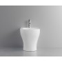 FISSORE.com SKY SET VASO + BIDET FILO MURO CON BRIDA COMPRESO SEDILE SOFT CLOSE