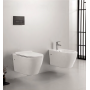 FISSORE.com SKY SET VASO + BIDET SOSPESO CON BRIDA COMPRESO SEDILE SOFT CLOSE
