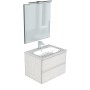 COMPAB B-GO COMPOSIZIONE FINITURA IGLOO L. 70 CM P. 50 CM H. 50 CM - COMPLETO DI SPECCHIO E FARETTO