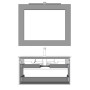 COMPAB B-GO COMPOSIZIONE FINITURA IGLOO L. 95 CM P. 50 CM H. 50 CM - COMPLETO DI SPECCHIO E FARETTO