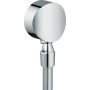 HANSGROHE FIXFIT USCITA A MURO S CON VALVOLA ANTIRIFLUSSO E GIUNTO SNODATO CROMO