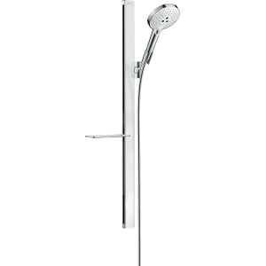 HANSGROHE RAINDANCE SELECT S SET DOCCIA 120 3JET CON ASTA DOCCIA 90 CM E PORTASAPONE BIANCO/CROMO
