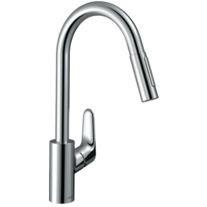 HANSGROHE FOCUS M41 MISCELATORE CUCINA MONOCOMANDO 240, DOCCETTA ESTRAIBILE, 2JET