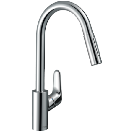 HANSGROHE FOCUS M41 MISCELATORE CUCINA MONOCOMANDO 240, DOCCETTA ESTRAIBILE, 2JET