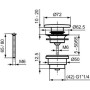 IDEAL STANDARD EXTRA PILETTA DI SCARICO