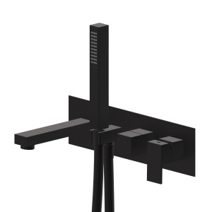 NEWFORM  ERGO-Q GRUPPO VASCA PARETE CON DEVIATORE, BOCCA E SET DOCCIA