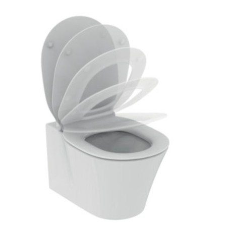 IDEAL STANDARD CONNECT AIR VASO AQUABLADE SOSPESO CON SEDILE RALLENTATO BIANCO LUCIDO