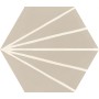RAGNO CERAMICHE STRATFORD CLAY DECORO TRATTO ESAGONA 21X18,2
