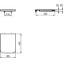 IDEAL STANDARD BLEND CUBE SEDILE A CHIUSURA STANDARD BIANCO OPACO