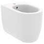IDEAL STANDARD BLEND CURVE BIDET A TERRA FILO PARETE BIANCO OPACO