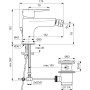 IDEAL STANDARD CERAFINE O MISCELATORE BIDET NERO OPACO