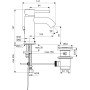 IDEAL STANDARD CERALINE MISCELATORE PER LAVABO C/SCARICO NERO OPACO