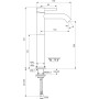 IDEAL STANDARD CERALINE MISCELATORE PER LAVABO DA APPOGGIO SU PIANO S/SCARICO NERO OPACO
