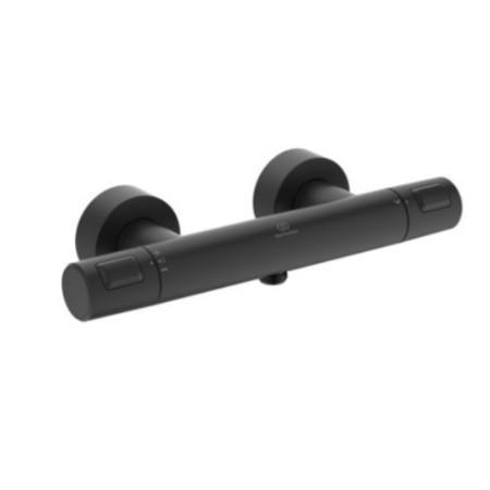 IDEAL STANDARD CERATHERM T25 MISCELATORE TERMOSTATICO ESTERNO PER DOCCIA NERO OPACO