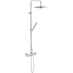 NOBILI copy of SEVEN COLONNA DOCCIA CON MISCELATORE TERMOSTATICO ESTERNO E RAMPA TELESCOPICA