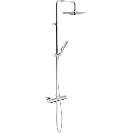 NOBILI copy of SEVEN COLONNA DOCCIA CON MISCELATORE TERMOSTATICO ESTERNO E RAMPA TELESCOPICA
