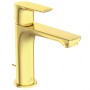 IDEAL STANDARD CONNECT AIR MISCELATORE GRANDE LAVABO C/BLUESTART BRUSHED GOLD