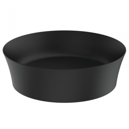 IDEAL STANDARD IPALYSS LAVABO ULTRASOTTILE TONDO 400X400 MM DA APPOGGIO NERO OPACO
