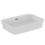 IDEAL STANDARD IPALYSS LAVABO ULTRASOTTILE RETTANGOLARE 550X380 MM DA APPOGGIO C/ FORO TROPPOPIENO BIANCO OPACO