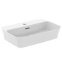 IDEAL STANDARD IPALYSS LAVABO ULTRASOTTILE RETTANGOLARE 550X380 MM DA APPOGGIO C/FORO TROPPOPIENO BIANCO OPACO