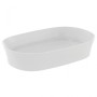 IDEAL STANDARD IPALYSS LAVABO ULTRASOTTILE OVALE 600X380 MM DA APPOGGIO BIANCO OPACO