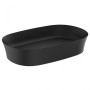IDEAL STANDARD IPALYSS LAVABO ULTRASOTTILE OVALE 600X380 MM DA APPOGGIO NERO OPACO
