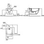 IDEAL STANDARD TESI BIDET SOSPESO C/FISSAGGI NASCOSTI NERO OPACO