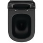 IDEAL STANDARD TESI VASO A TERRA FILO PARETE C/SISTEMA AQUABLADE C/COPRIVASO SLIM SOFT-CLOSE NERO OPACO