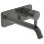 IDEAL STANDARD JOY LAVABO MISCELATORE MONOCOMANDO A PARETE C/PIASTRA RETTANGOLARE E BOCCA DA 220MM MAGNETIC GREY