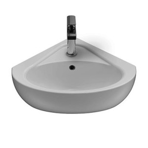 GLOBO LAVABO ANGOLO TORANO 41X46 BIANCO LUCIDO