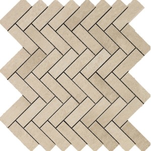 RAGNO CERAMICHE TERRACRUDA MOSAICO LISCA DI PESCE SABBIA 33.2X33.2
