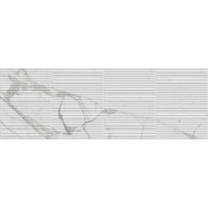 FABULA WALL STATUARIO STRUTTURA 3D GENTLE MATT 33X100 Rektifizierte