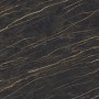 TAVOLO ATRIUM KERAMIK PREMIUM ROUND 160X73,5H BASIS SPIEGELGLAS COUTURE BRONZE - PROFIL GEBÜRSTETES BRONZE