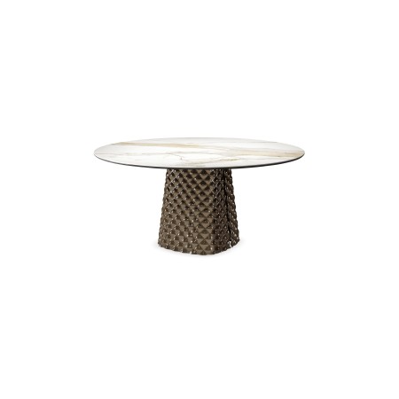 TISCH ATRIUM KERAMIK RUND Ø 158xh73,5 - BRONZE