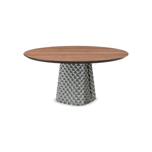 TAVOLO ATRIUM WOOD ROUND Ø 140X74,5 CM - RAUCH