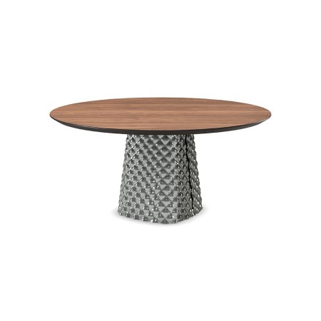 TAVOLO ATRIUM WOOD ROUND Ø 140X74,5 CM - RAUCH