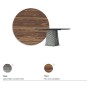 TAVOLO ATRIUM WOOD ROUND Ø 140X74,5 CM - RAUCH