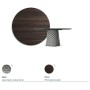 TAVOLO ATRIUM WOOD ROUND Ø 140X74,5 CM - RAUCH