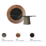TISCH ATRIUM KER-WOOD RUND Ø180x74,5H - BRONZE/NUSSBAUM