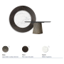TISCH ATRIUM KER-WOOD RUNDE Ø180x74,5H - BRONZE/EICHE