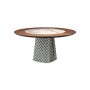 TISCH ATRIUM KER-WOOD RUND Ø160x74,5H - RAUCH/NUSSBAUM