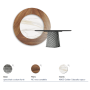TISCH ATRIUM KER-WOOD RUND Ø180x74,5H - RAUCH/NUSSBAUM