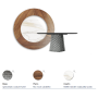 TISCH ATRIUM KER-WOOD RUND Ø180x74,5H - RAUCH/NUSSBAUM