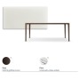 TAVOLO BOULEVARD 180X90X75H - BRONZEFARBENE BASIS