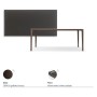 TAVOLO BOULEVARD 180X90X75H - BRONZEFARBENE BASIS
